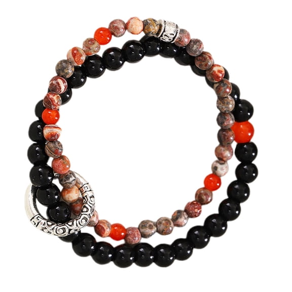 LOLIPPYY Resin Beaded Bracelet for Men and Women, Stylish Wear-Resistant Wristband Accessory
