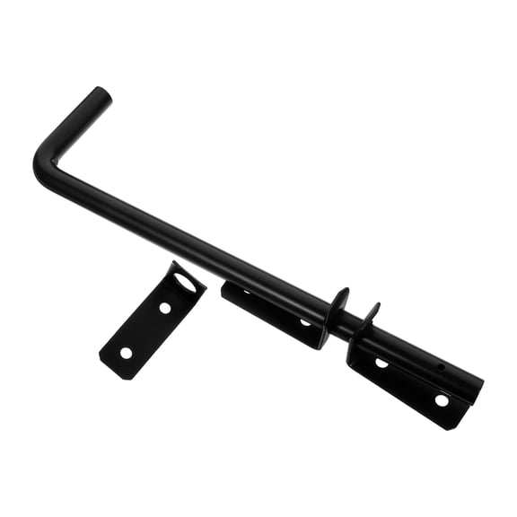 LOLIPPYY Weather Resistant Black Wrought Iron Gate Drop Rod for Fences
