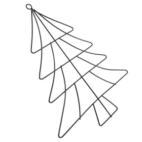 LOLIPPYY Sturdy Iron Christmas Tree Wreath Form for Seasonal Decorations