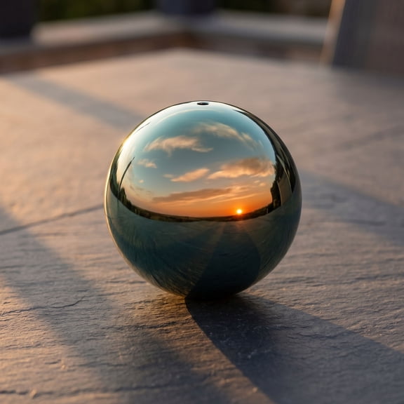 LOLIPPYY Weather Resistant Green Garden Globe Stainless Steel Sphere for Yard Lawn Patio Decoration