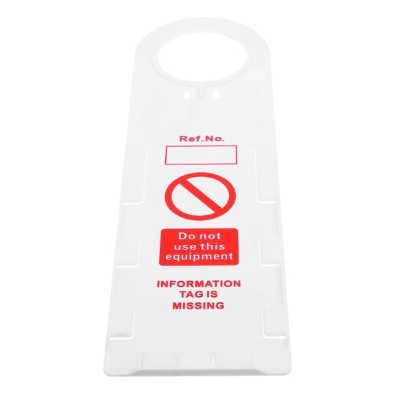 LOLIPPYY Weather Resistant Scaffold Safety Tag with Writable Warning Label for Construction