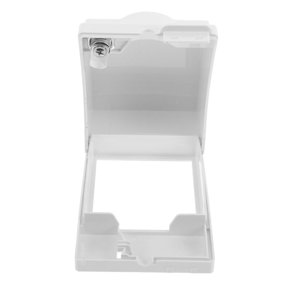 LOLIPPYY Weatherproof White Socket Protector Cover with Lock for Electrical Outlet Safety