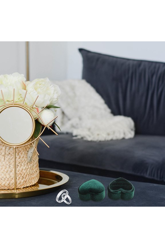 Wedding Ceremony Ring Box Engagement Storage for Giving 1Set