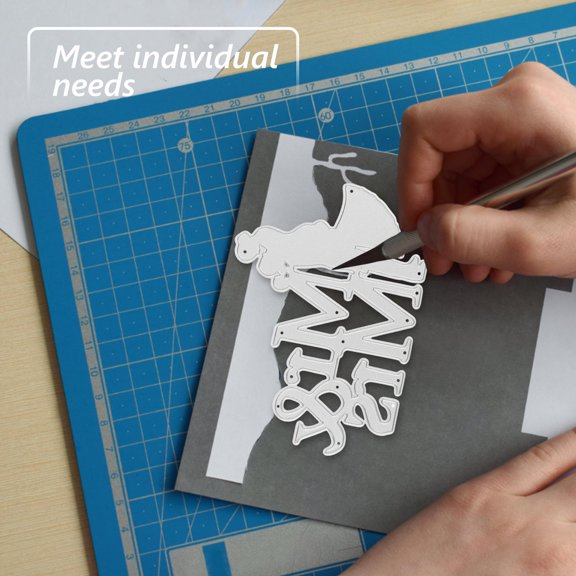 LOLIPPYY Wedding Themed Metal Cutting Die in Plated Silver for Craft and Decorative Use