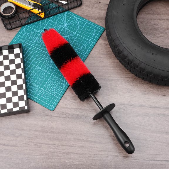 LOLIPPYY Wheel Brush for Car Detailing with Bendable Head and Ergonomic Handle Assorted Colors