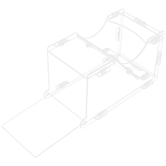 LOLIPPYY White Acrylic Automatic Pet Feeder with Transparent Design for Guinea Pig Bunny Hamster