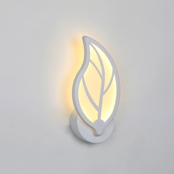 LOLIPPYY White Acrylic Wall Lamp with Anti Reflective Shade for Living Room and Entrance Lighting
