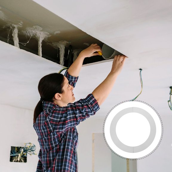 LOLIPPYY White Bathroom Pipe Cover for Home with Self Adhesive Easy Install Decorative Pipe Escutcheon