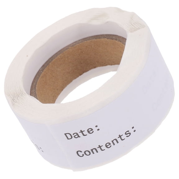 LOLIPPYY White Blank Food Labels for Date Marking and Easy Removal in Kitchen Storage