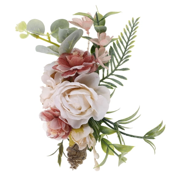 LOLIPPYY White Bridal Hair Clip Decorative Floral Hair Barrettes for Wedding Updo Styles