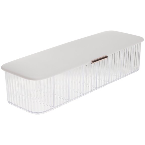 LOLIPPYY White Cable Management Box with Separate Compartments for Neat Cord Storage and Dust Protection
