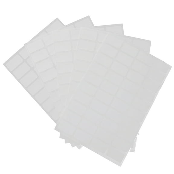 LOLIPPYY White Classification Label Stickers for DIY Marking on Jars Bottles and Containers