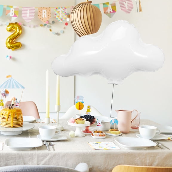 LOLIPPYY White Cloud Balloons Decorative Inflatable Balloon for Anniversary and Wedding Events