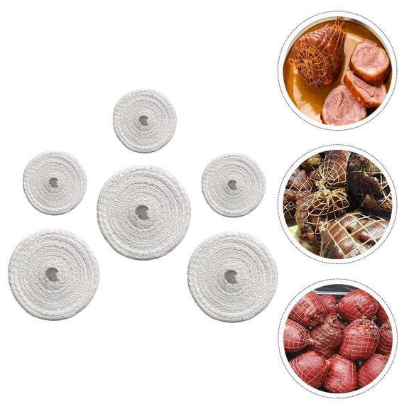 LOLIPPYY White Cotton Meat Netting Roll for Home Use and Practical 6 Rolls