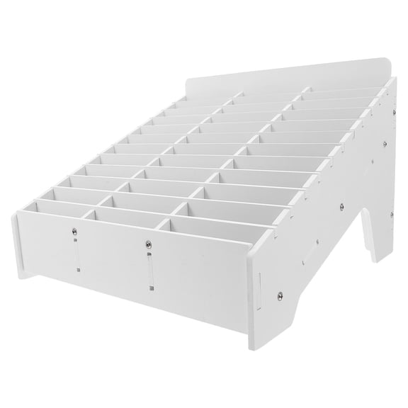 LOLIPPYY White Desktop Phone Holder Rack Made of Wood Plastic for Home Office Organization