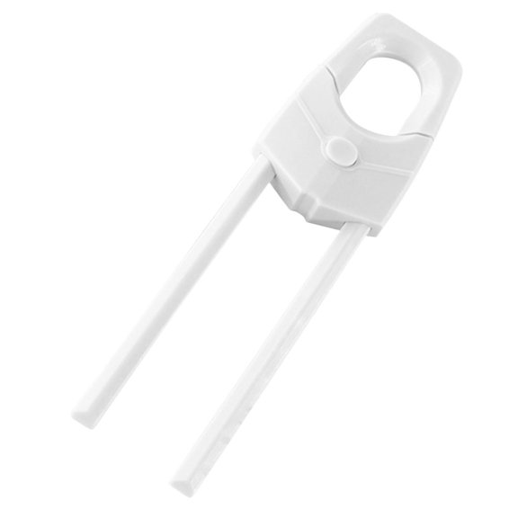 LOLIPPYY White Plastic Cabinet Lock for Kitchen Cupboards, Home Safety, Easy No-Tool Installation