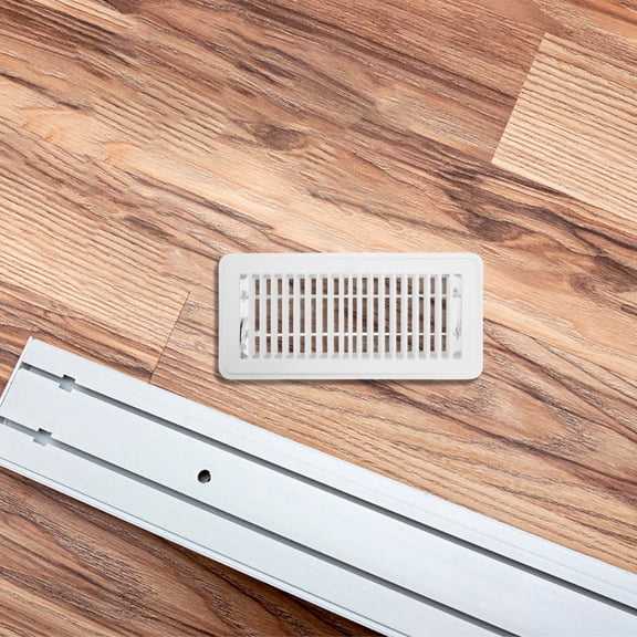 LOLIPPYY White Floor Register Cover for Air Ventilation with Flush Mount Design and Easy Setup