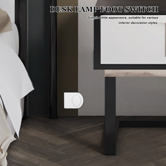 LOLIPPYY White Foot Switch for Floor Lamp and Appliances Easy Operation Durable Plastic and Iron for Home Use