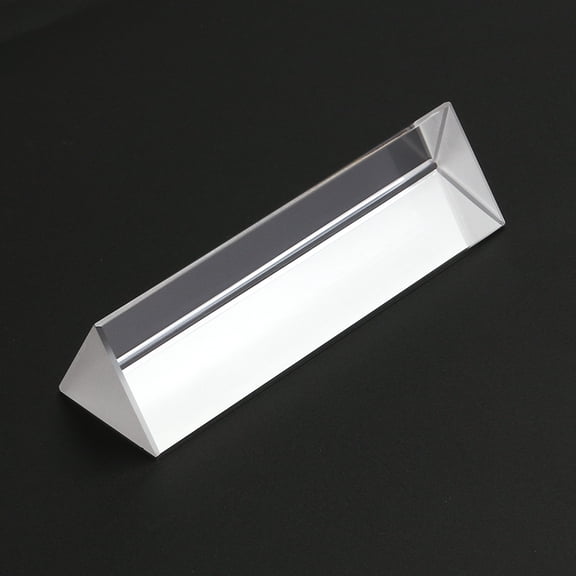 LOLIPPYY White Glass Prism for Optical Use with Precise Cuttings and Clear Color Separation
