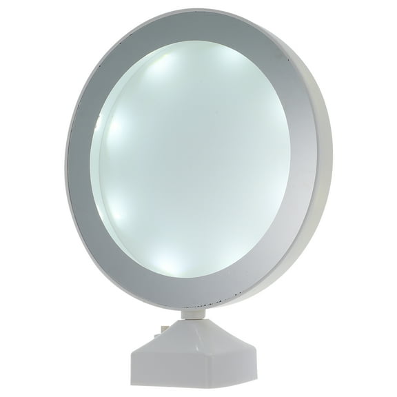 LOLIPPYY White LED Photo Frame with Mirror 3 in 1 Multi Functional Table Lamp and Picture Holder