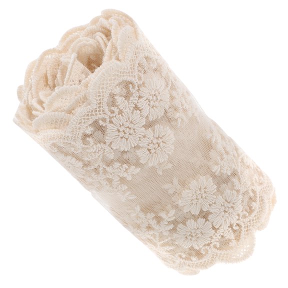 LOLIPPYY White Lace Trim for Craft Making and Dress Decoration Featuring Elegant and Wear Resistant Design