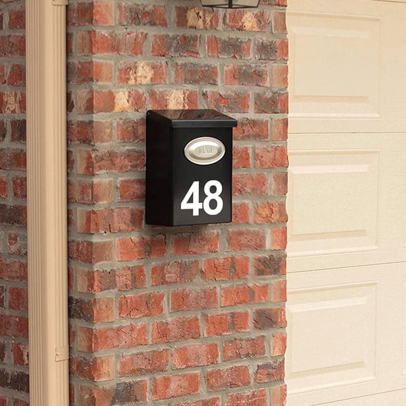 LOLIPPYY White Mailbox Numbers Reflective 4 inch 4 Sets for Mailboxes and Signs