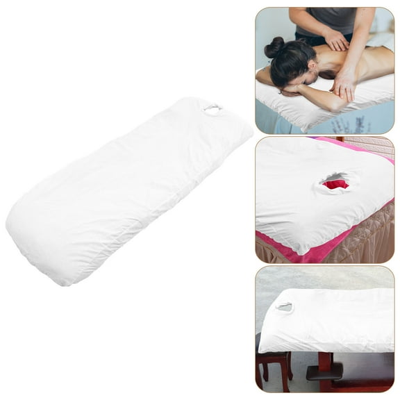 LOLIPPYY White Massage Table Sheet Comfortable Bed Cover Oilproof and Breathable Synthetic Material Perfect for Body Treatments