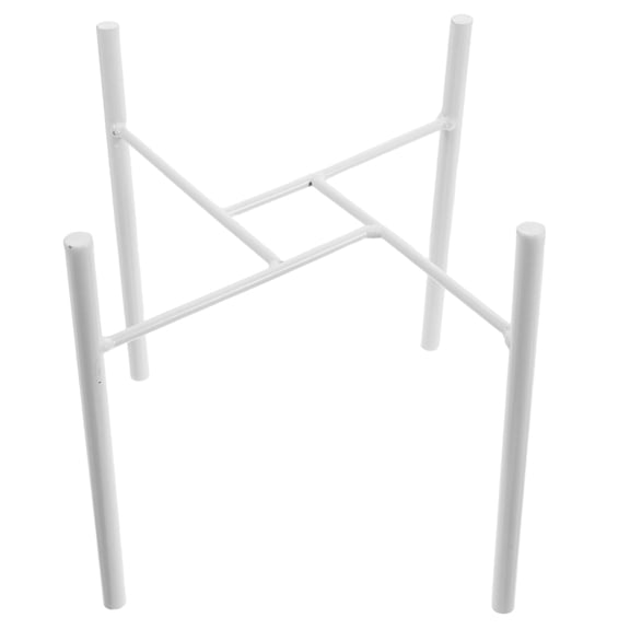 LOLIPPYY White Metal Ice Bucket Stand for Water Jugs and Beverage Dispensers with Stable Design