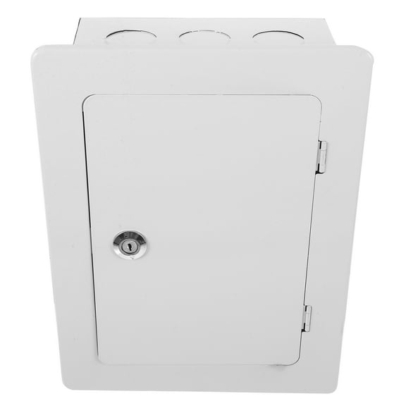 LOLIPPYY White Metal Outdoor Electrical Box Weatherproof Breaker Box for Home Use