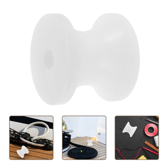 LOLIPPYY White Nylon Anchor Bow Roller for Boats Marine Grade Anchor Guide for Effortless Single Person Retrieval