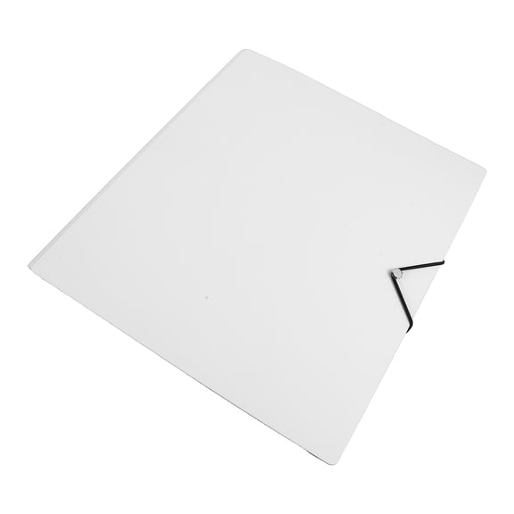 LOLIPPYY White Plastic Binder Cover for A4 Loose Leaf Notebooks with Flexible Paper Organizer Sleeve