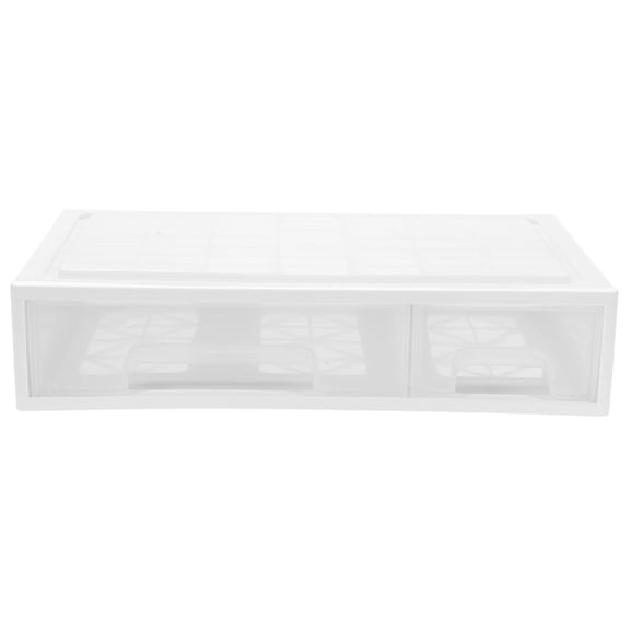 LOLIPPYY White Plastic Desk Organizer for Home Large Storage Capacity MultiFunctional with Small Drawers 9.5 x 6.5 x 6.5 Inches