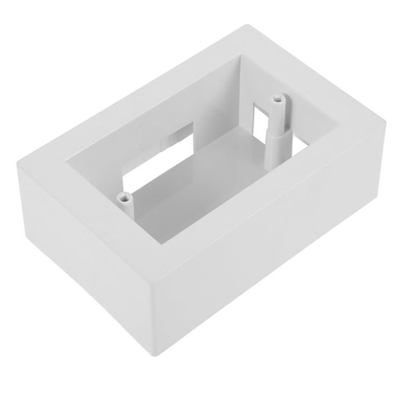 LOLIPPYY White Plastic Electrical Box Wall Mounted Versatile Outdoor Junction Box for Home Use