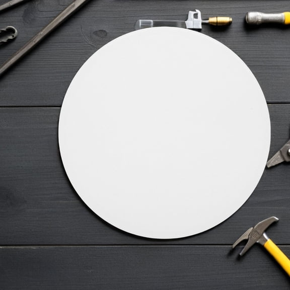 LOLIPPYY White Acrylic Round 34cm Ceiling Lampshade Diffuser
