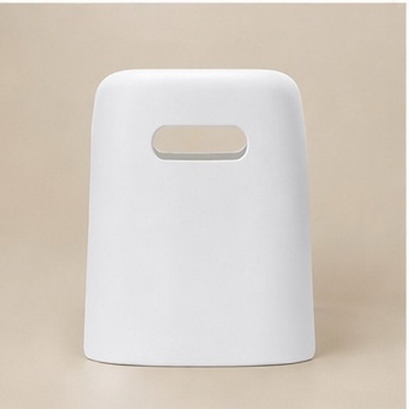 LOLIPPYY White Plastic Stool Home Stackable Compact Seat Suitable for Living Room and More