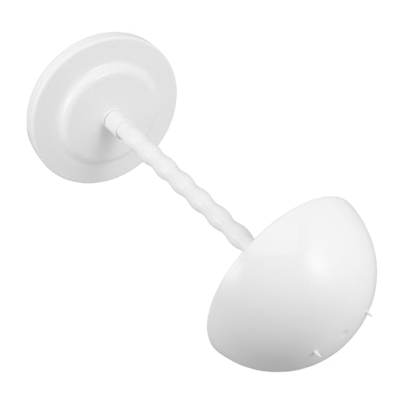 LOLIPPYY White Plastic Wig Stand Portable Dome Display Rack for Hair Styling and Retail Use