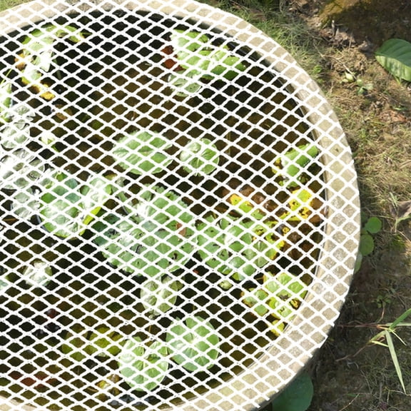 LOLIPPYY White Polyester Aquarium Screen Net Durable Anti Jumping Mesh for Fish Tank Protection