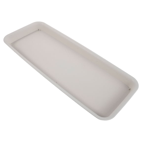 LOLIPPYY White Rectangular Flower Pot Drip Tray Resin Planter Bottom Tray for Water Catching