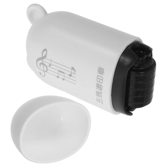 LOLIPPYY White Self-Inking Rolling Stamp for Music Staff Lines, Classroom Practice Tool for Teachers and Students
