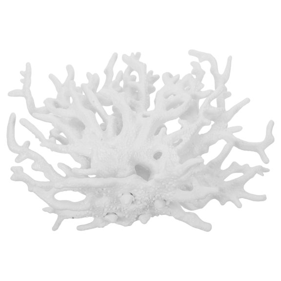 LOLIPPYY White Simulation Coral Branch Aquarium Ornament Promoting Ecological Balance and Vibrant Design