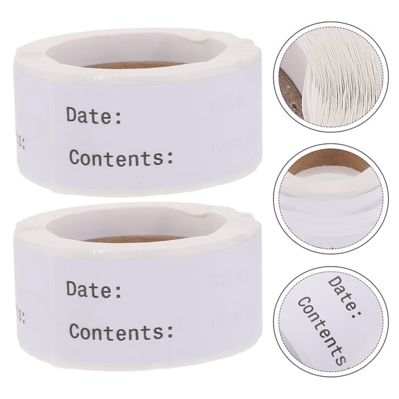 LOLIPPYY White Storage Labels for Food Containers Writable Dissolvable Kitchen Marking Stickers