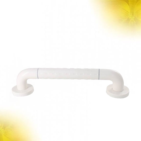 LOLIPPYY White Toilet Safety Bar with Stainless Steel and Plastic Strong Support for Home Use