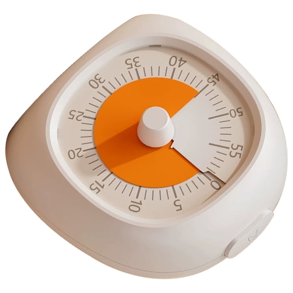LOLIPPYY White Visual Timer for Home Use with Easy One Button Setup and Loud Alert for Cooking Management