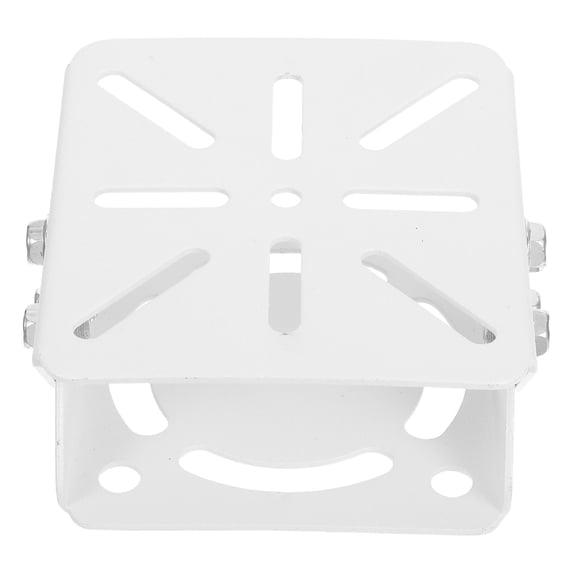 LOLIPPYY Adjustable White CCTV Camera Mount Bracket with Steel Construction for Secure Installation