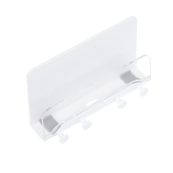 LOLIPPYY Wall Phone Stand, White, Simple and Fashion, Easy Charging, Non-Slip, Cord Organizer