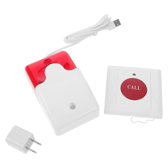 LOLIPPYY White Wireless Elderly Alarm System with Sensitive Activation for Home Emergency Assistance