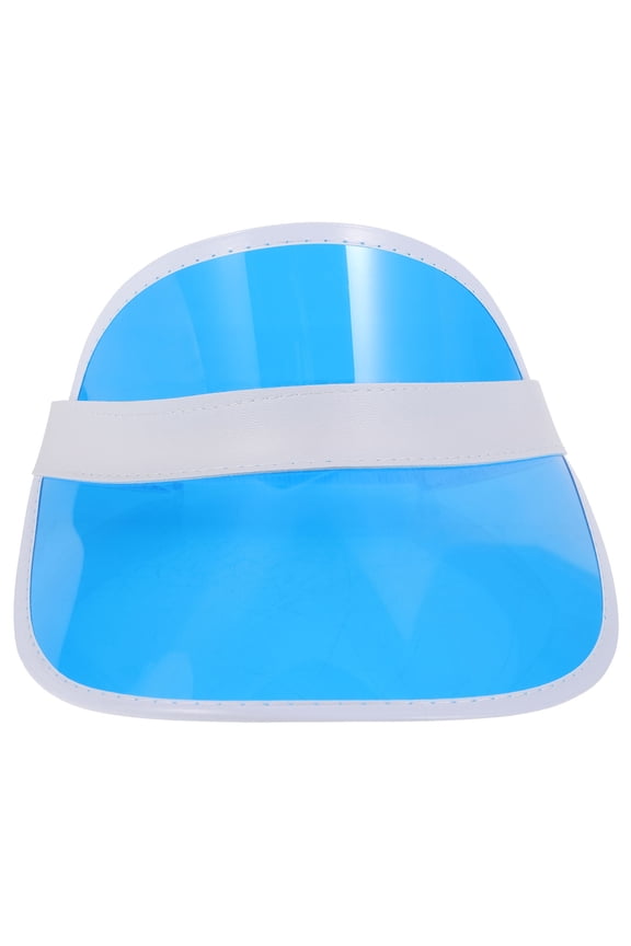 Wide Brim Sun Visor Hat UV Sun Protection Plastic Blue 1Set Beach
