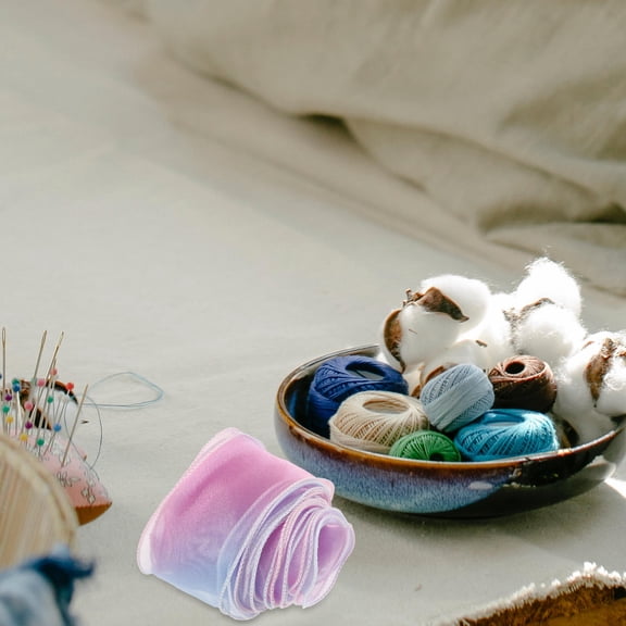 LOLIPPYY Wide Decorative Lace Trim for Sewing Fabric with Elegant Ruffled Tulle Ribbon