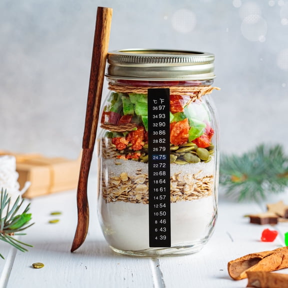 LOLIPPYY Wide Temperature Range Thermometer Sticker 5pcs Set Stick On Thermometer Strip For Brewing Adhesive