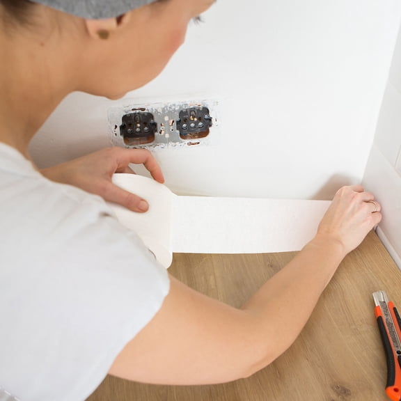 LOLIPPYY Wide White Drafting Tape for Wall Painter Use with High Adhesion and Versatile Application